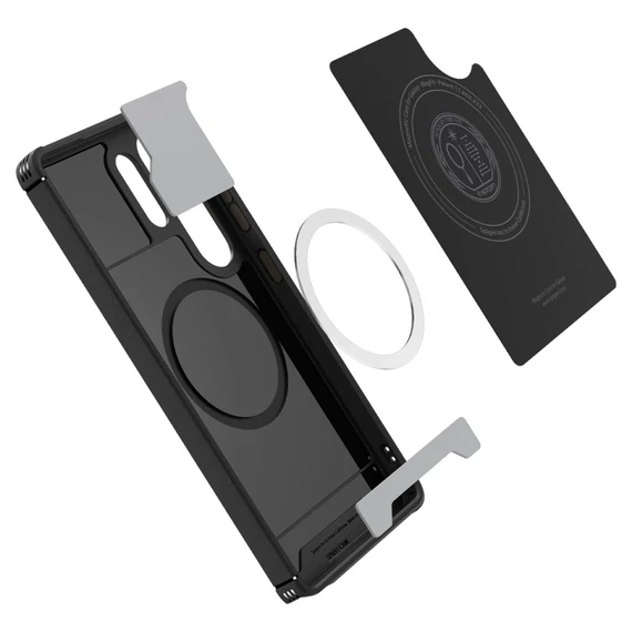 Spigen Core Armor MagFit Samsung Galaxy S25 Ultra tok, Matte, fekete