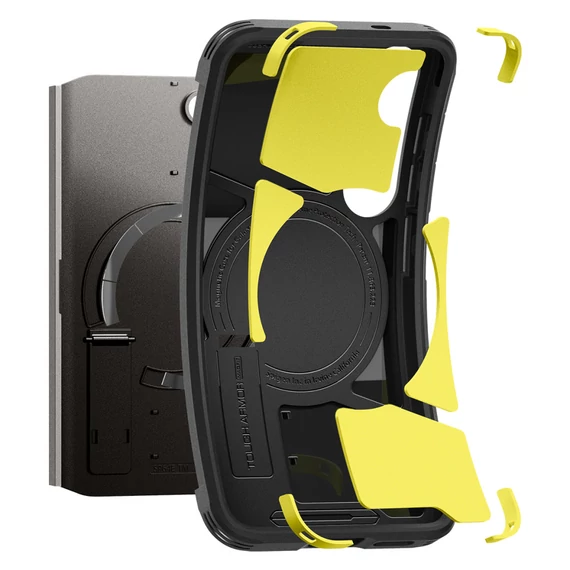 Spigen Tough Armor MagFit Samsung Galaxy S25 tok, Black, fekete