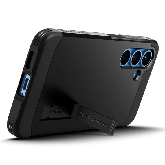 Spigen Tough Armor MagFit Samsung Galaxy S25 tok, Black, fekete