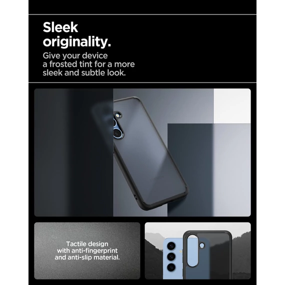 Spigen Ultra Hybrid Samsung Galaxy S25 tok, Frost Black, fekete