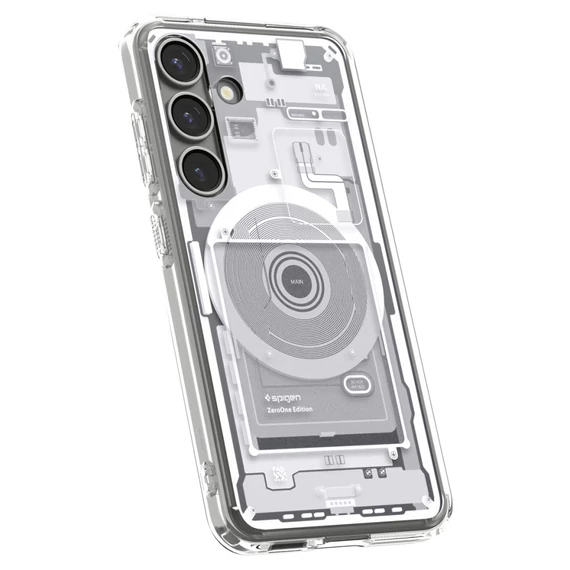 Spigen Ultra Hybrid MagFit Samsung Galaxy S25 tok, Zero One fehér