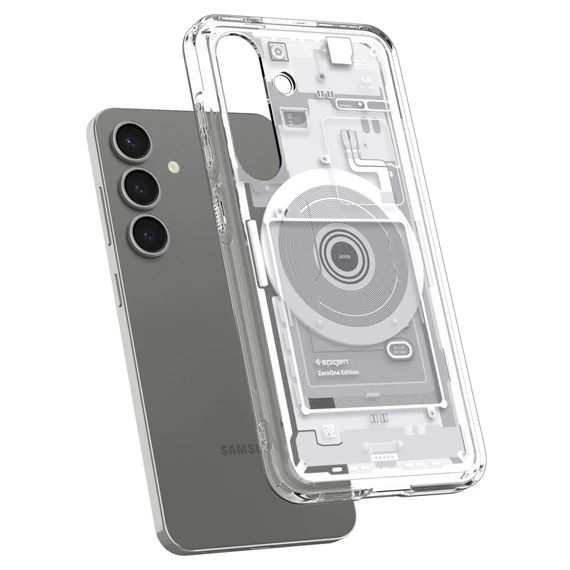 Spigen Ultra Hybrid MagFit Samsung Galaxy S25 tok, Zero One fehér