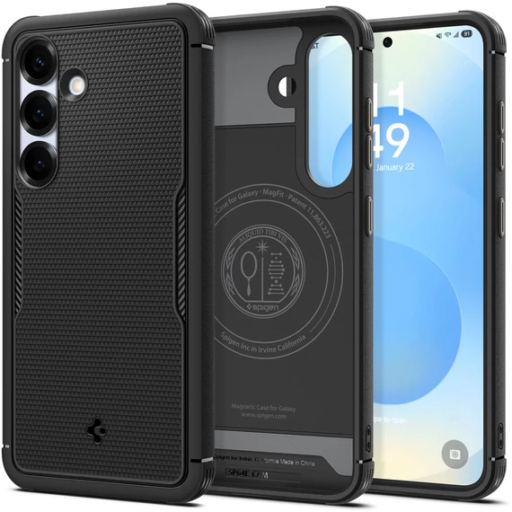 Spigen Core Armor MagFit Samsung Galaxy S25 tok, Matte, fekete