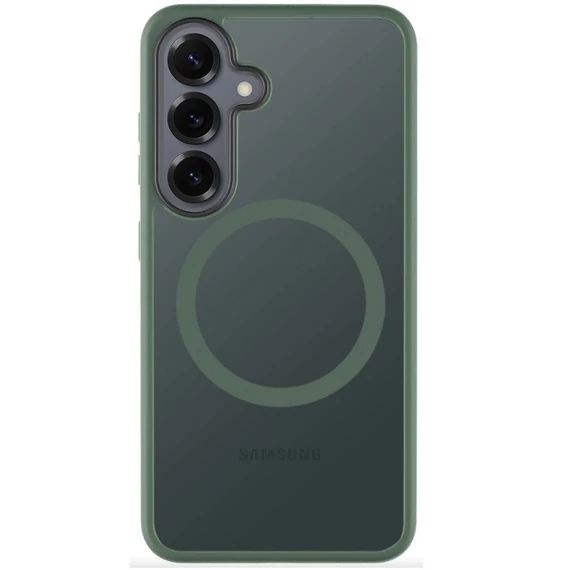 Tactical MagForce Hyperstealth Samsung Galaxy S25 hátlap tok, áttetsző/sötétszöld