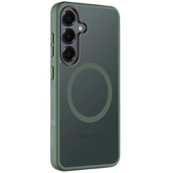 Tactical MagForce Hyperstealth Samsung Galaxy S25 hátlap tok, áttetsző/sötétszöld