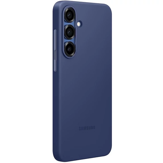 Samsung Galaxy S25 Silicone Cover, gyári szilikon tok, sötétkék