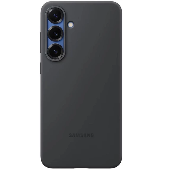 Samsung Galaxy S25+ Silicone Cover, gyári szilikon tok, fekete