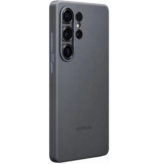 Samsung Galaxy S25 Ultra vegán gyári bőrtok, fekete