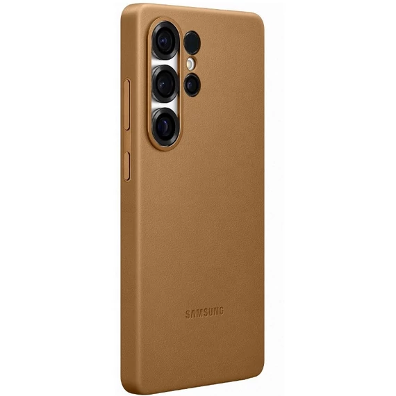 Samsung Galaxy S25 Ultra vegán gyári bőrtok, arany