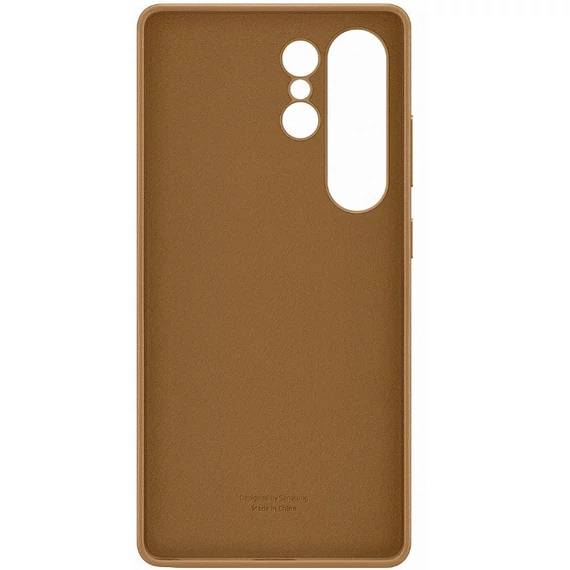 Samsung Galaxy S25 Ultra vegán gyári bőrtok, arany