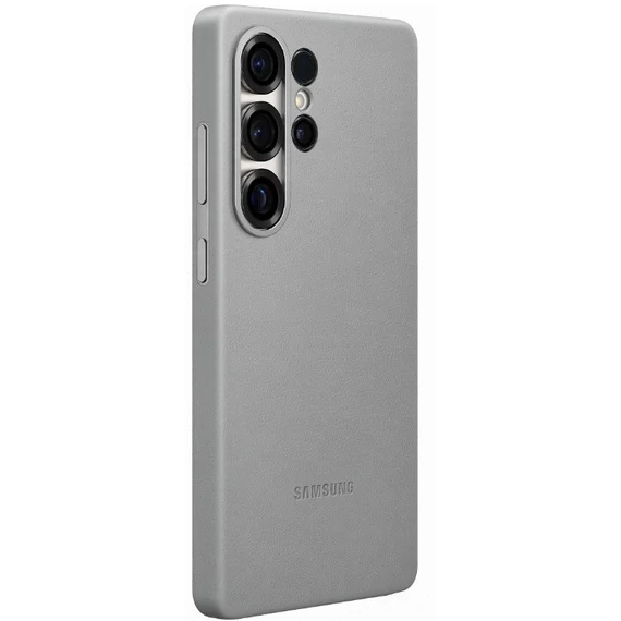 Samsung Galaxy S25 Ultra vegán gyári bőrtok, szürke
