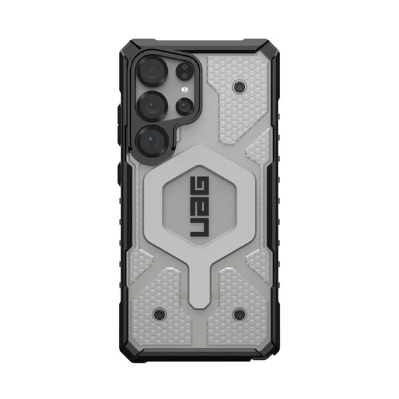UAG Pathfinder MagSafe Samsung Galaxy S25 Ultra clear hátlap tok, ezüst