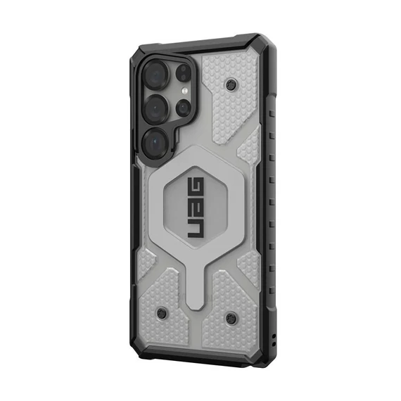 UAG Pathfinder MagSafe Samsung Galaxy S25 Ultra clear hátlap tok, ezüst