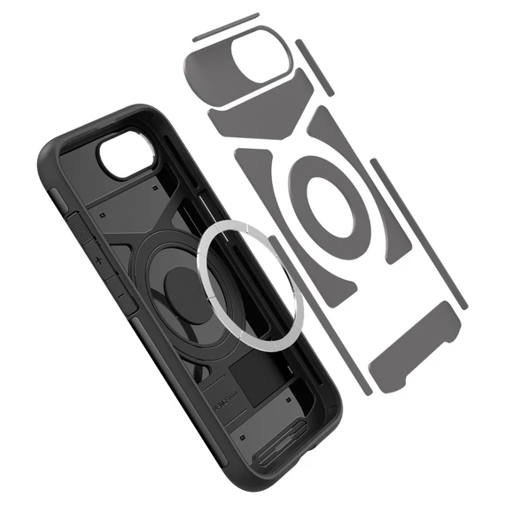 Spigen Slim Armor MagFit Apple iPhone 16e MagSafe tok, fekete