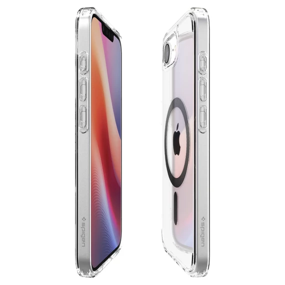 Spigen Ultra Hybrid MagFit Apple iPhone 16e MagSafe tok, Carbon Fiber,  átlátszó-fekete