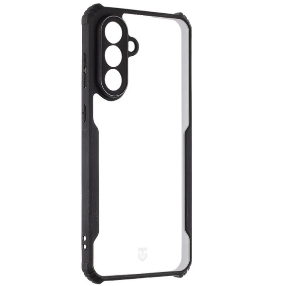 Tactical Quantum Stealth Samsung Galaxy A56 hátlap tok, átlátszó/fekete