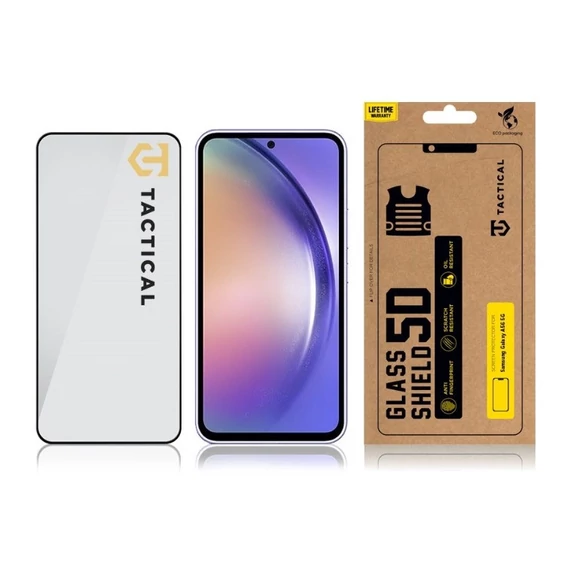 Tactical Glass Shield 5D Samsung Galaxy A36 kijelzővédő üvegfólia, fekete