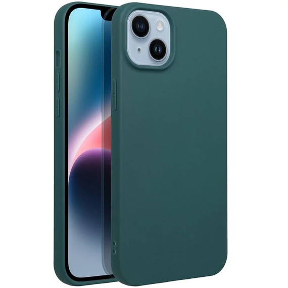 Matt szilikon Samsung Galaxy A56 tok, sötétzöld