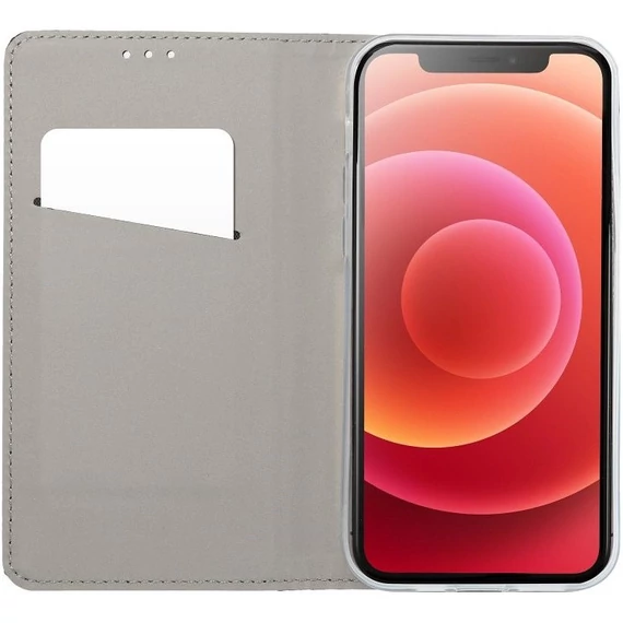 Magnet Samsung Galaxy A56 mágneses flip tok, piros