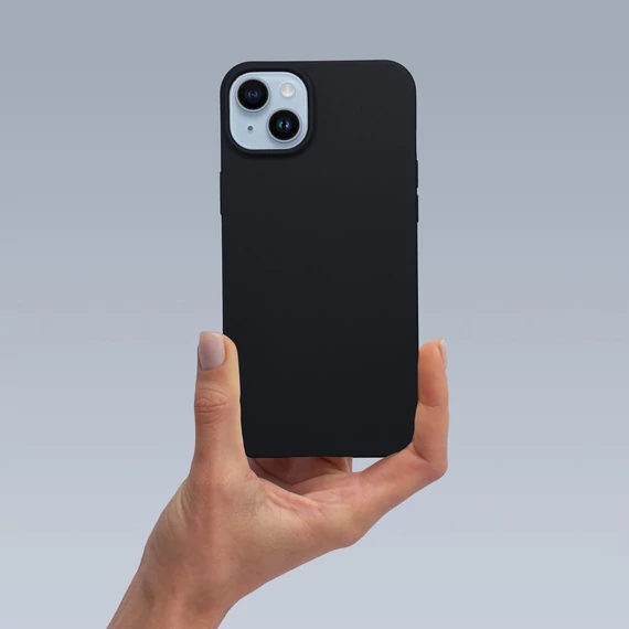 Matt szilikon Samsung Galaxy A26 tok, fekete