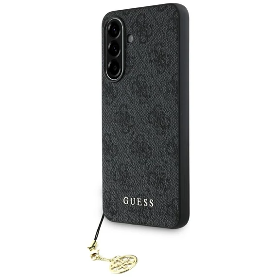 Guess 4G Charms Collection Samsung Galaxy A56 kemény hátlap tok, fekete