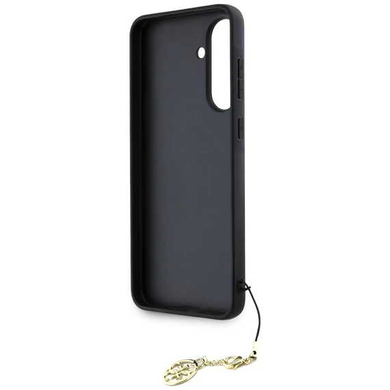Guess 4G Charms Collection Samsung Galaxy A56 kemény hátlap tok, fekete