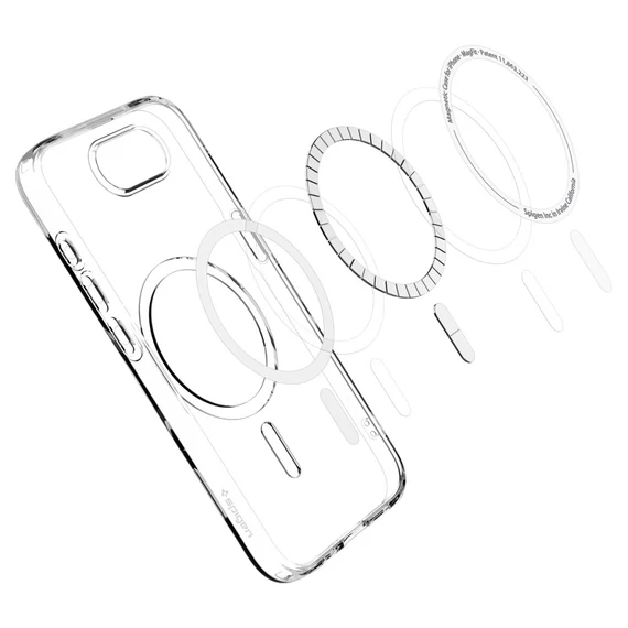 Spigen Liquid Crystal MagFit Apple iPhone 16e Crystal Clear MagSafe tok, átlátszó