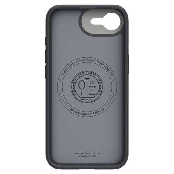 Spigen Nano Pop MagFit Apple iPhone 16e Black Sesame MagSafe tok, fekete