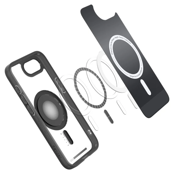 Spigen Ultra Hybrid MagFit Apple iPhone 16e tok, Classic MagSafe, fekete