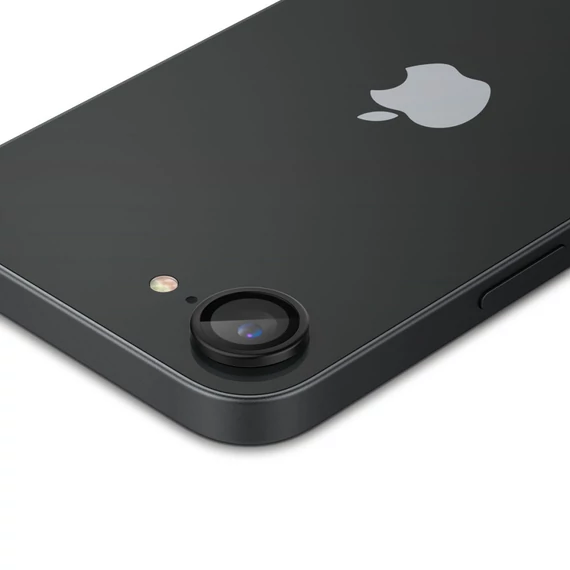 Spigen Glas.tR EZ Fit Optik Pro Apple iPhone 16e Tempered kameravédő fólia felhelyező kerettel, fekete (2db)