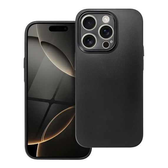 Ultravékony matt Samsung Galaxy A55 hátlap tok, fekete
