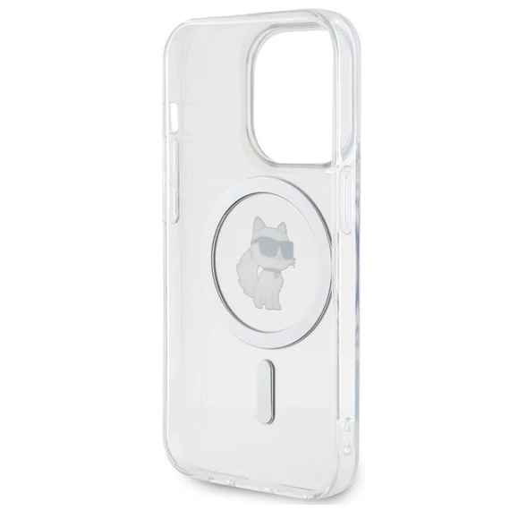 Karl Lagerfeld IML Choupette Apple iPhone 15 Pro MagSafe tok, átlátszó