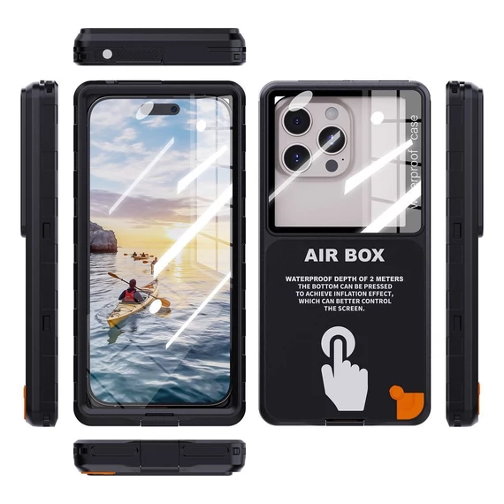 Shellbox Airbox 6.7 univerzális vízálló tok, fekete