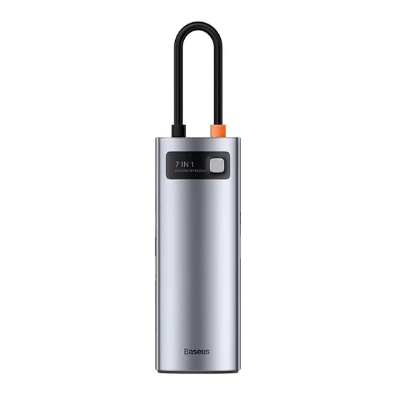 Baseus 7 az 1-ben hub USB-C - 2x USB-A 3.0 + HDMI + USB-C, PD