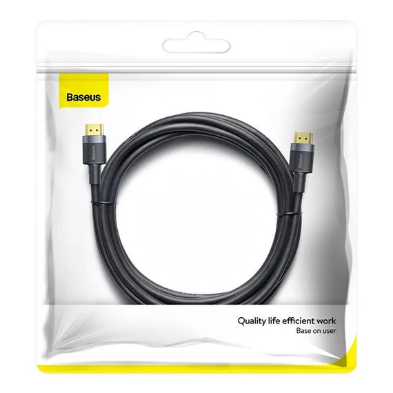 Baseus Cafule HDMI 2.0 kábel, 4K, 3D, 1 m, fekete-szürke