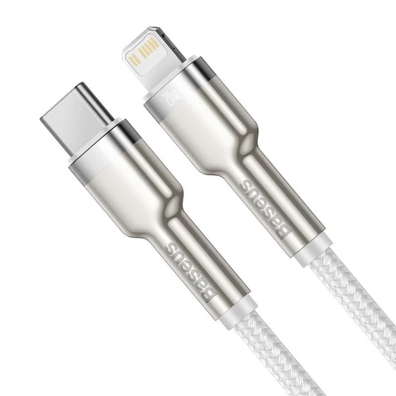 Baseus Cafule USB-C-Lightning kábel, PD, 20 W, 2 m, fehér