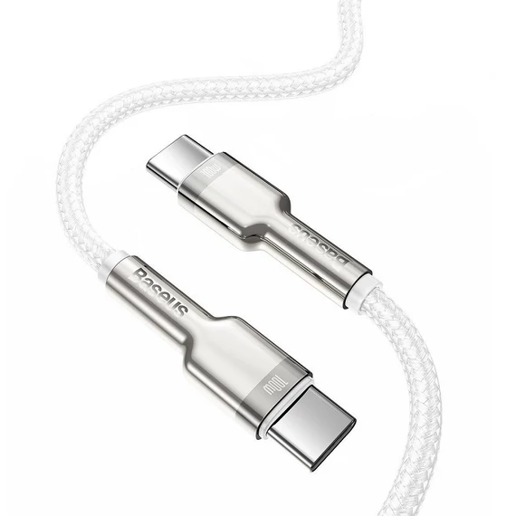 Baseus Cafule USB-C-USB-C kábel, 100 W, 2 m, fehér