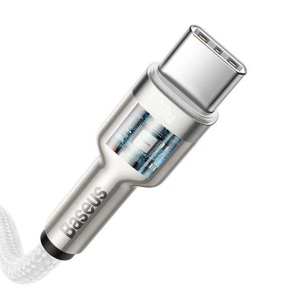 Baseus Cafule USB-C-USB-C kábel, 100 W, 2 m, fehér