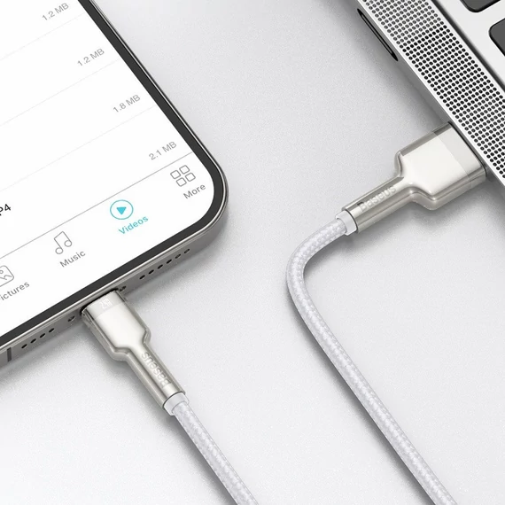 Baseus Cafule USB-Lightning kábel, 2,4A, 2m, fehér