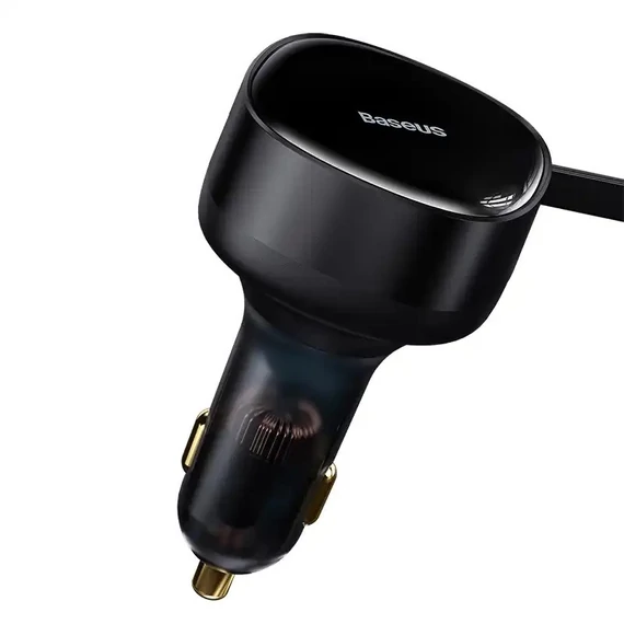 Baseus Enjoyment autós töltő USB-C kábellel, 33W, fekete