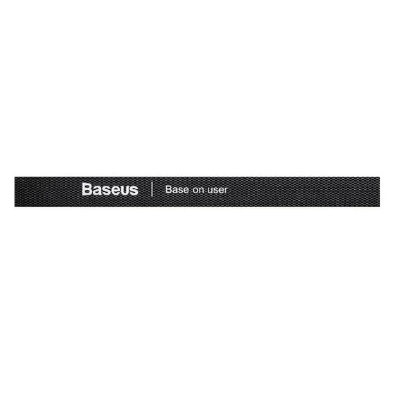 Baseus Rainbow Circle kábelrendező tépőzáras szalag, 1m, fekete