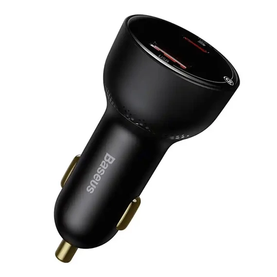 Baseus Superme autós töltő, USB, USB-C, 100 W, fekete