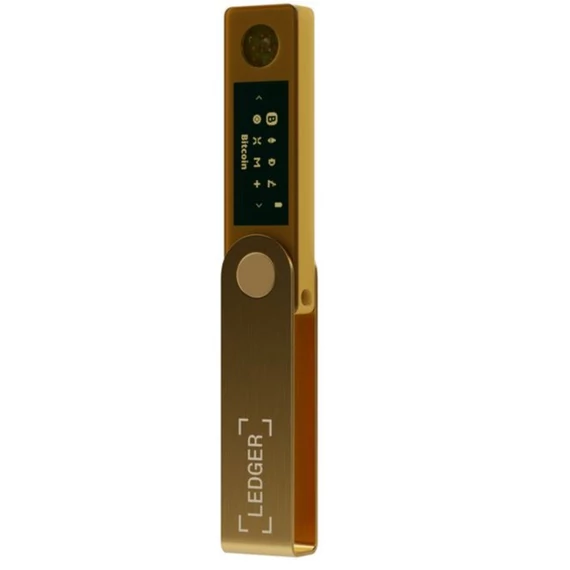 Ledger Nano X Gold kripto pénztárca, arany