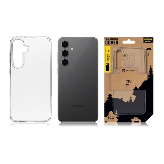 Tactical TPU Samsung Galaxy S24 FE hátlap tok, átlátszó