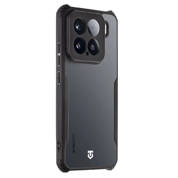 Tactical Quantum Stealth Xiaomi 15 hátlap tok, átlátszó/fekete