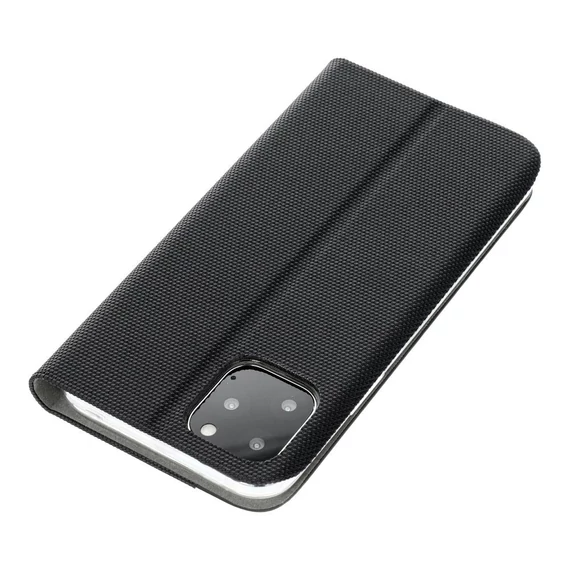 Forcell Sensitive Samsung Galaxy S25 Edge oldalra nyíló flip tok, fekete
