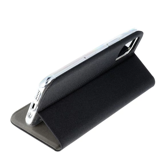 Forcell Sensitive Samsung Galaxy S25 Edge oldalra nyíló flip tok, fekete