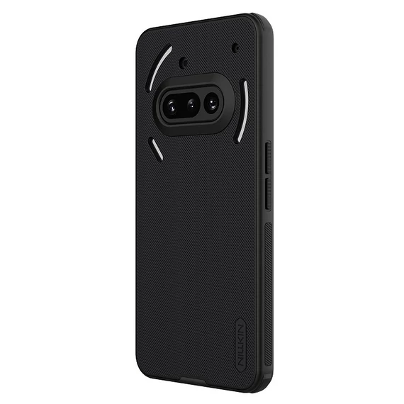 Nillkin Super Frosted PRO Magnetic Nothing Phone 3a mágneses műanyag hátlap tok, fekete