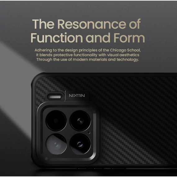 Nillkin CarboProp Aramid Mágneses Xiaomi 15 hátlap tok, fekete