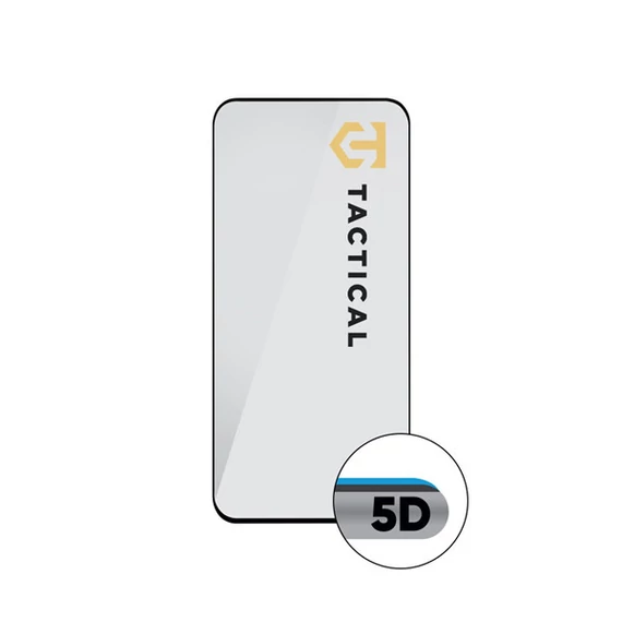 Tactical Glass Shield 5D Motorola Edge 60 Fusion kijelzővédő üvegfólia, fekete